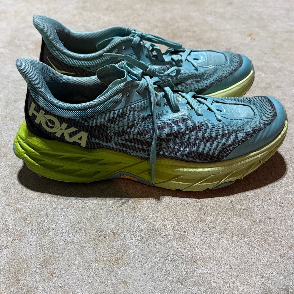 Hoka Speedgoat 5 w/ Vibram Running Shoe Women’s Size 10B Workout Trail Hiking